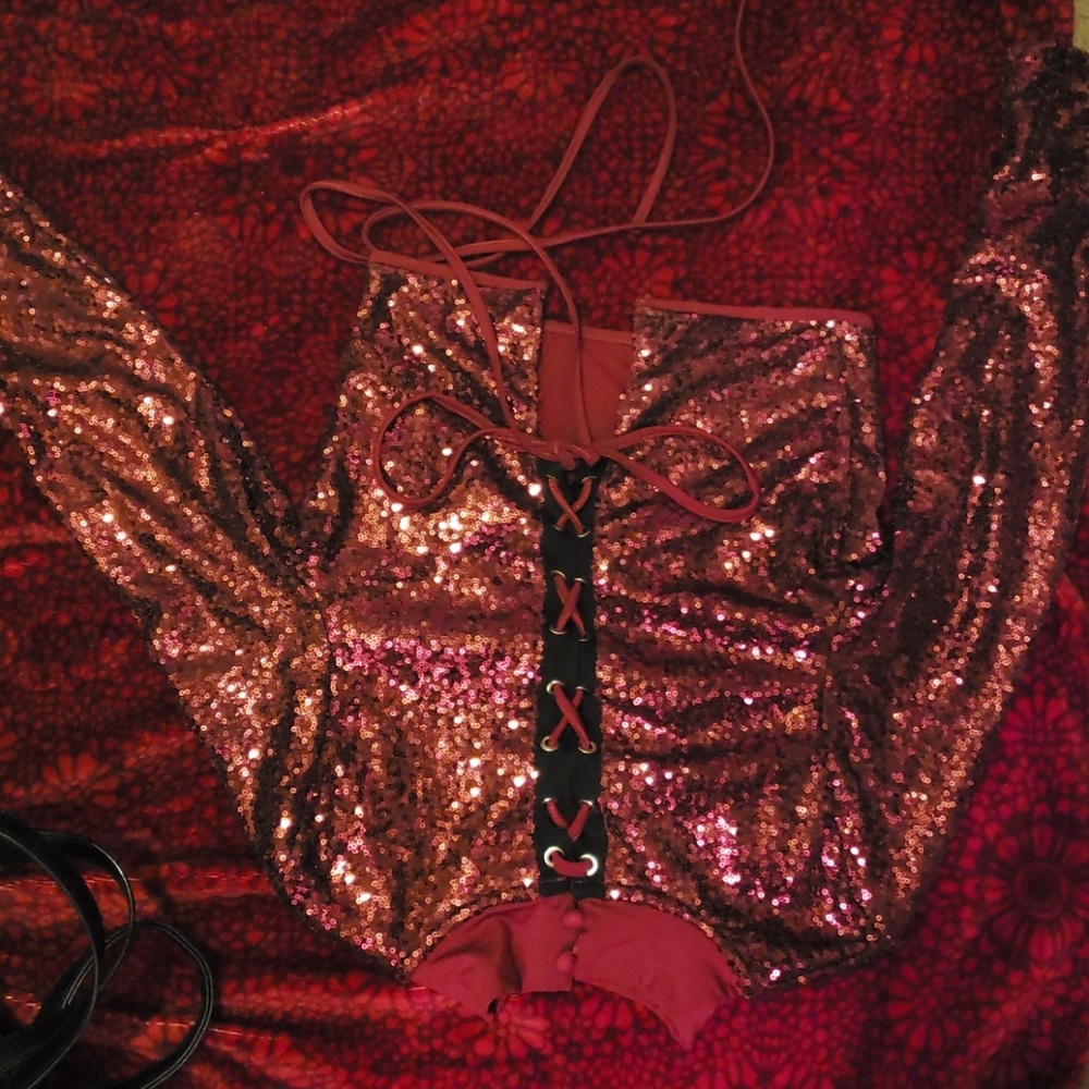 Polyester and Sequin top never worn